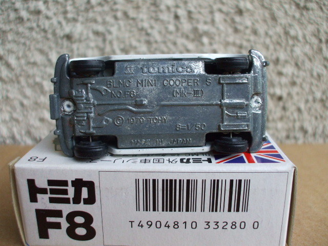 トミカ◆ミニクーパー 丸栄特注 白に青ライン 日本製 BLMC MINI COOPER S_5