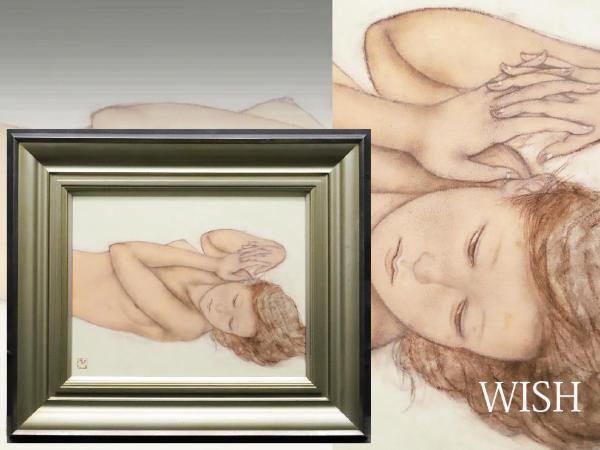 良品まとめ売り 【真作】【WISH】藤本直司 「浅春」6号 日本画 共シール ◆魅惑の裸婦逸品　〇創画会会友、春賞、渡欧しイタリアフレスコ画を学ぶ#19072492