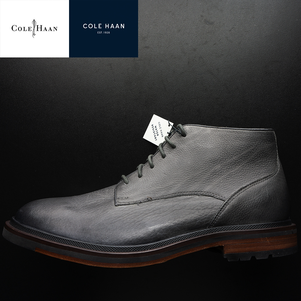 NY購入MS1 CHコール ハーン Zerogrand レザー本革スエード メンズシューズ ブーツ チャッカ27.5 cm COLE HAAN 米国正規新品Cranston C22852