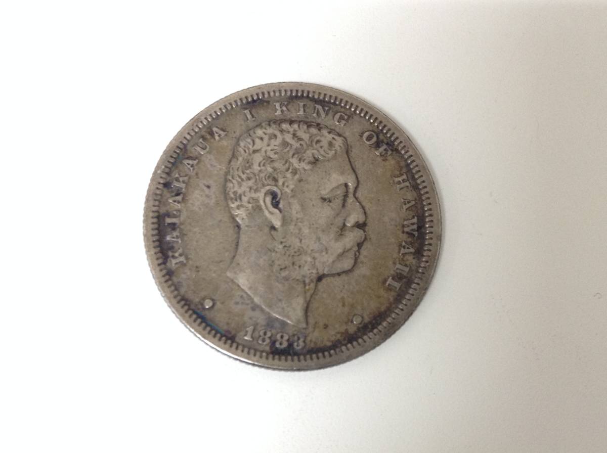 外国貨幣　7枚 3172□ 外国貨幣⁄アメリカコイン⁄ハワイ王国銀貨⁄国王デイヴィット
