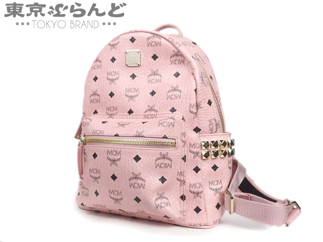  101390112 MCM エムシーエム リュックサック バックパック レディース ヴィセトス スタッズ ピンク MMK7AVE37PZ001(かばん、バッグ)｜売買されたオークション情報、yahooの商品情報をアーカイブ公開 かばん、バッグ
