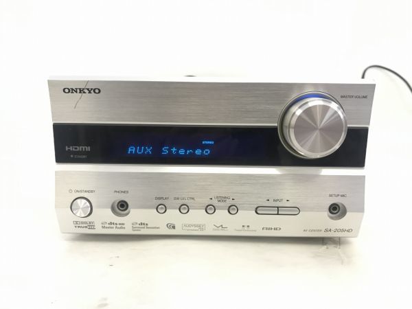 A314-hA20004 ONKYO オンキョー SA-205HD AVアンプ 通電確認済み 現状