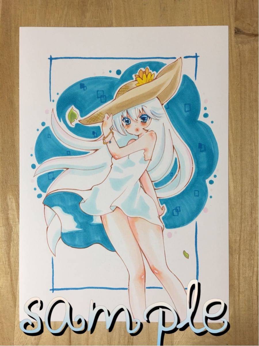 9周年記念イベントが 白ニットワンピの女の子 手書きイラスト Livelyaviation Com