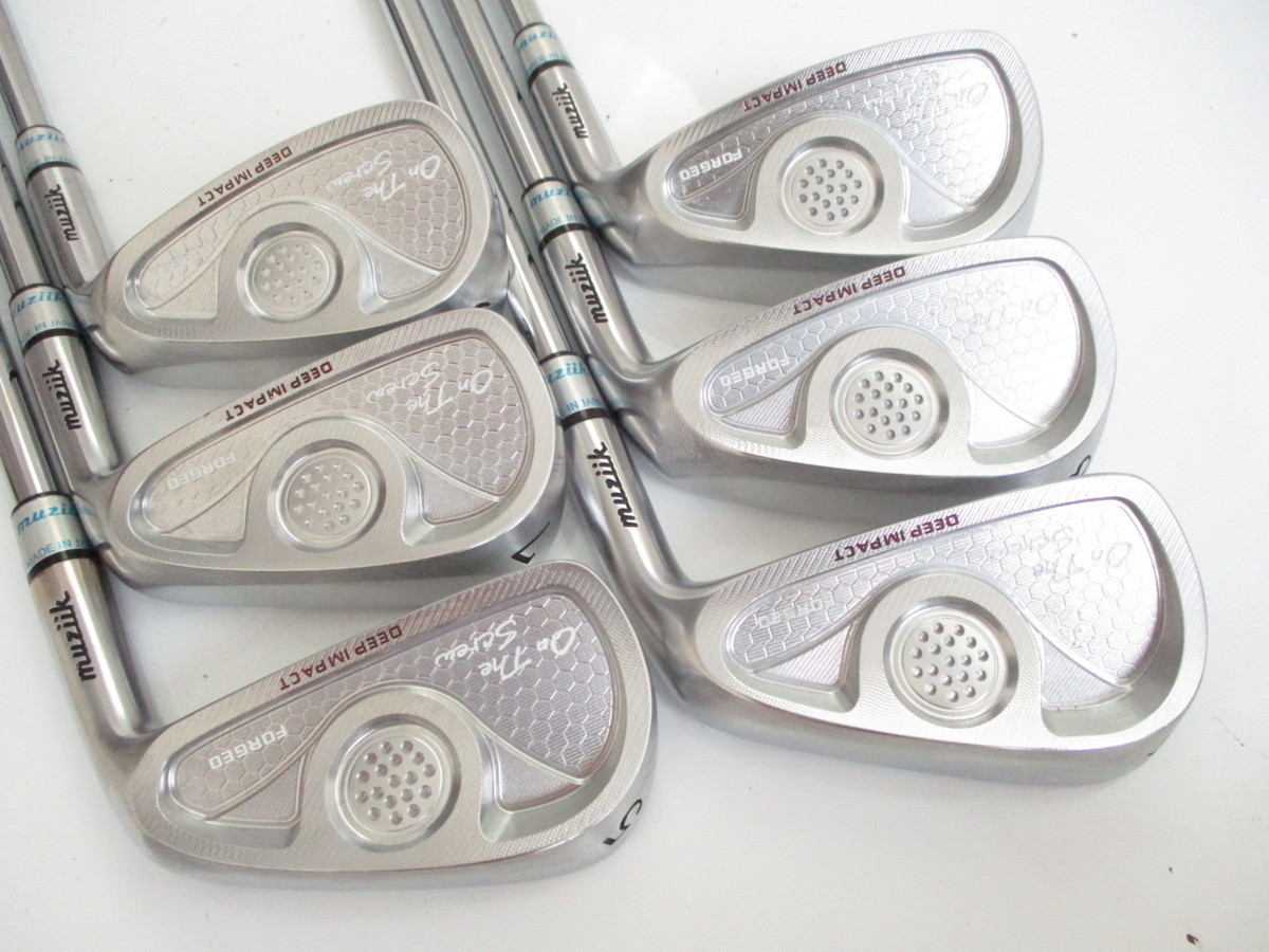 ムジーク 美品 on The Screw FORGED DEEP IMPACT 5-PW 6本 XP105(S200) オン・ザ・スクリュー フォージド ディープ インパクト