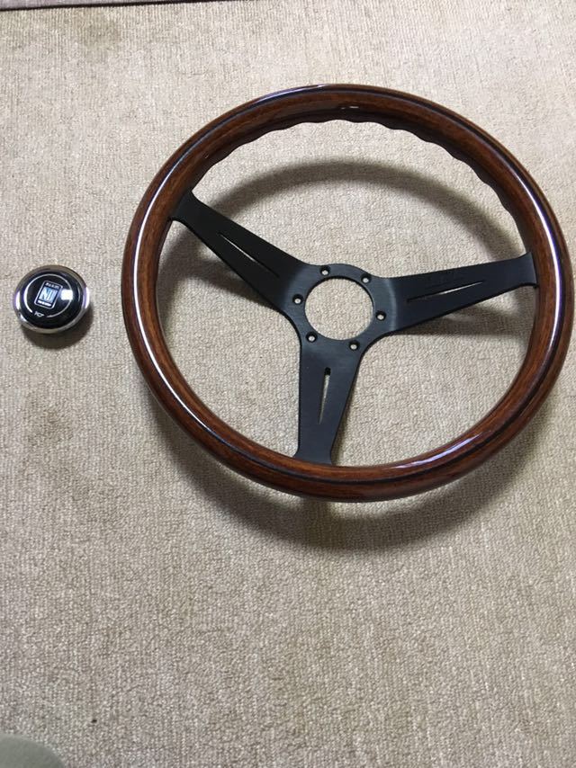 NARDI ナルディ ステアリング クラシック ウッド調 シルバー 350mm