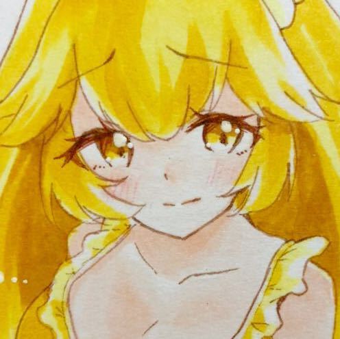 手描きイラスト＊スマイルプリキュア/黄瀬やよい キュアピース水着*A5