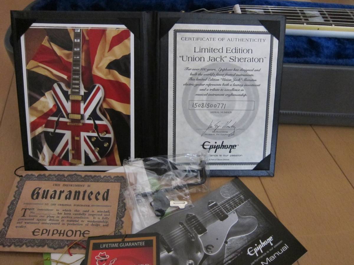 断捨離】Epiphone Ltd. Ed. Union Jack Sheraton エピフォン ユニオン 