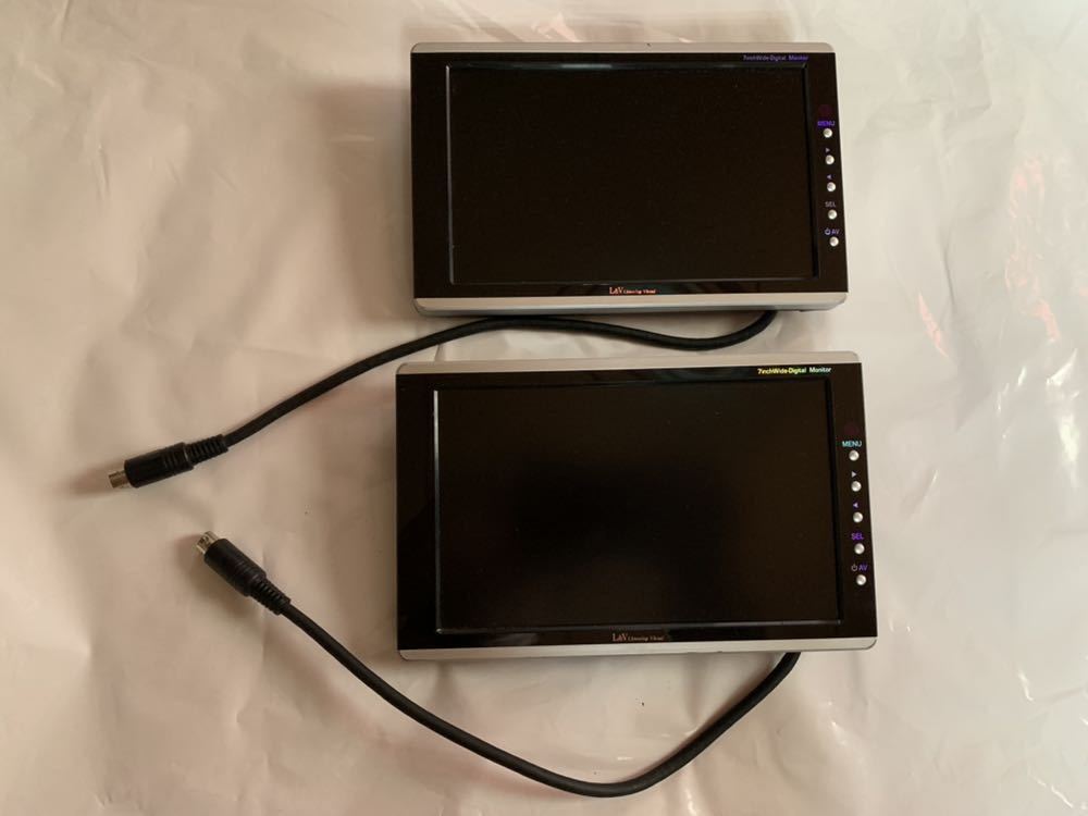 車載用 7インチ 液晶 モニター 2台セット_1