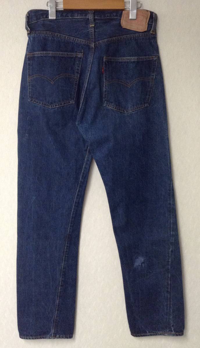 70s リーバイス 501 66前期 ボタン裏6 シングル 縦落ち W32 極上 0 66前期