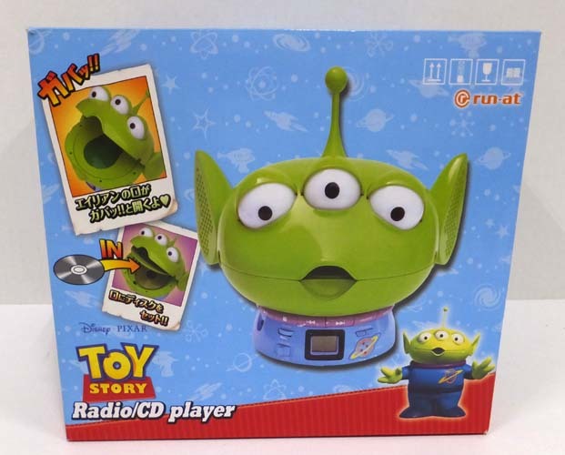 エイリアン トイストーリー リトルグリーンメン CDプレイヤー ラジオCD 