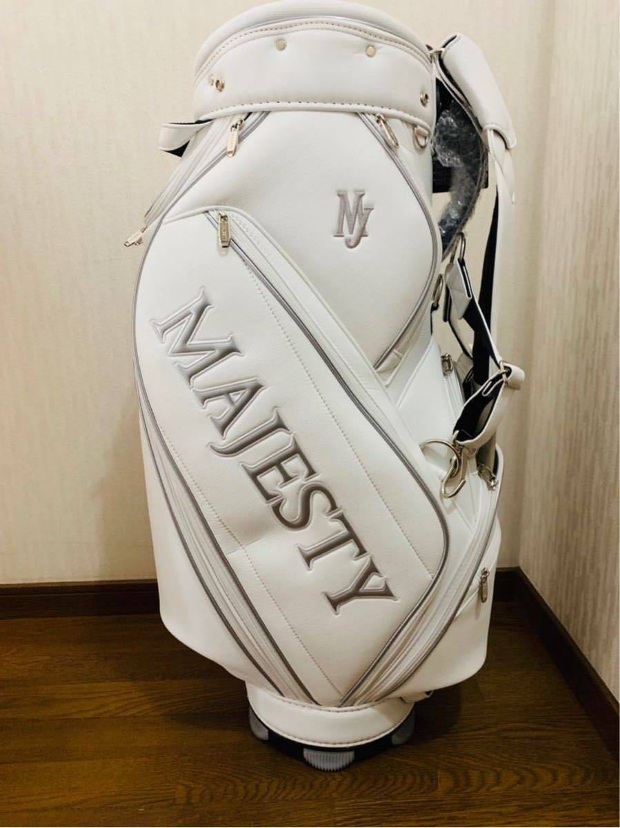 MAJESTY マジェスティ マルマン 新品キャディバッグ ホワイト 大人気 MAJESTY マジェスティ マルマン 新品キャディバッグ ホワイト 大人気