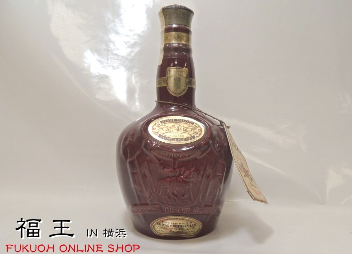 ロイヤルサルート 21年 赤 700ml 陶器ボトル ウイスキー SALUTE 赤陶器 未開栓 飲料 0 ROYAL ♪A350 陶器 IY97103E ロイヤル