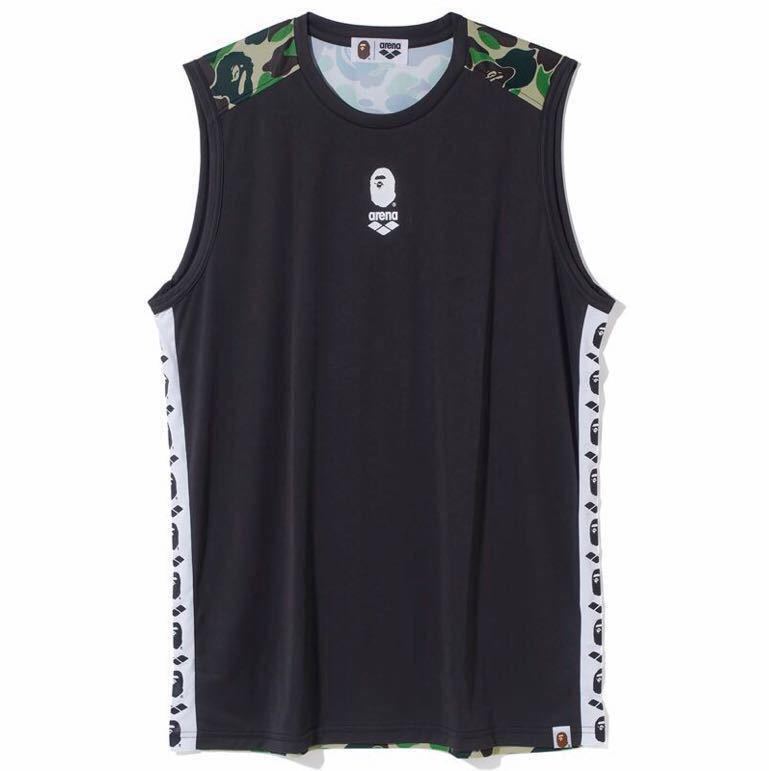 Mサイズ ARENA × BAPE RASH GUARD Green 緑 A BATHING APE ベイプ アリーナ ラッシュガード(男性用 ...