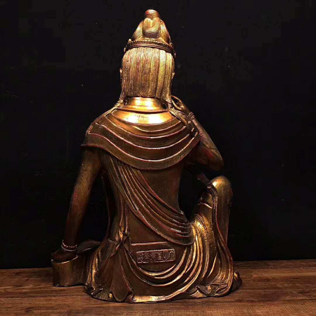 細工観音菩薩仏像 縁起物 開運 お守り 旧家蔵出し 骨董品 古鎮入手