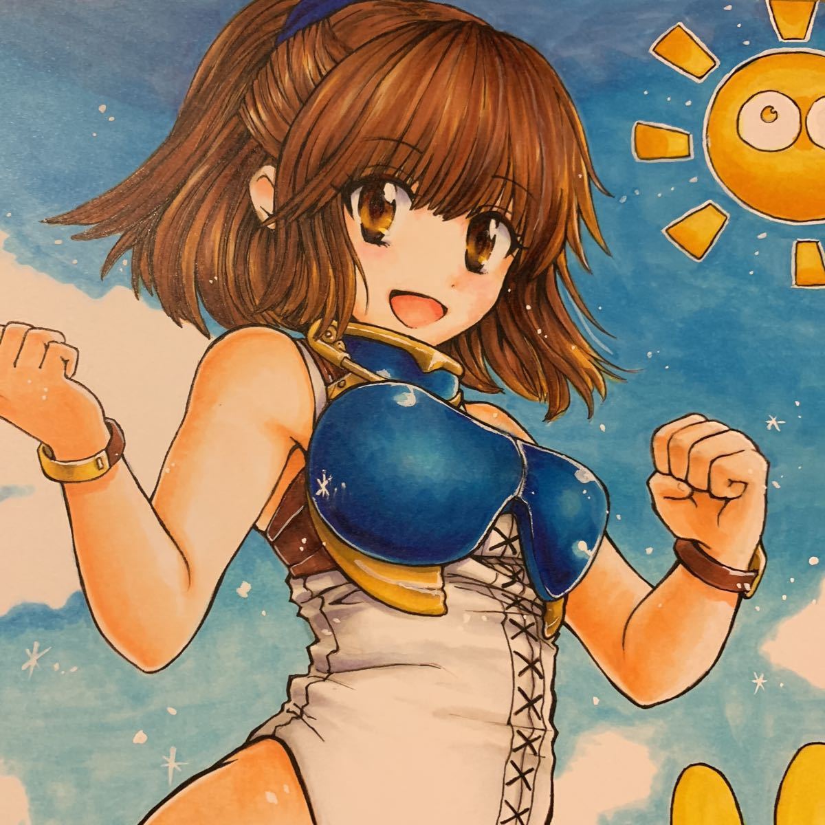 同人手描きイラスト アルル ナジャ 海水浴 水着 ぷよぷよーん 中色紙 検 手書きイラスト 手描きイラスト 売買されたオークション情報 Yahooの商品情報をアーカイブ公開 オークファン Aucfan Com