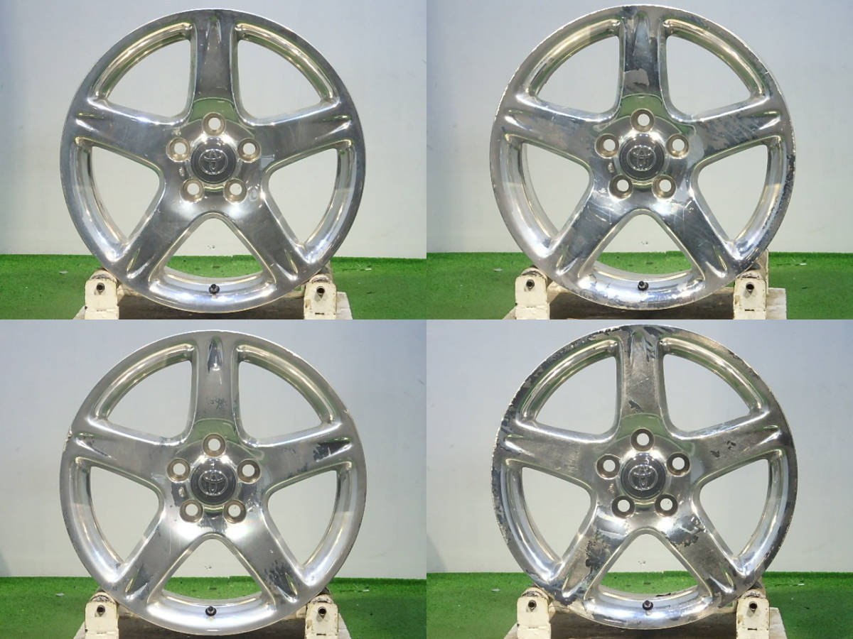 a7184☆トヨタ純正 アリスト純正☆17×8J +50 5H PCD114.3☆中古4本 