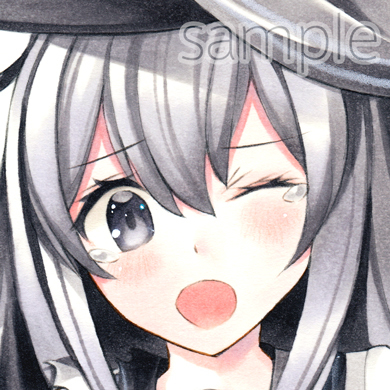 同人 手描きイラスト☆暁☆艦これ・艦隊これくしょん☆大破 A4サイズ