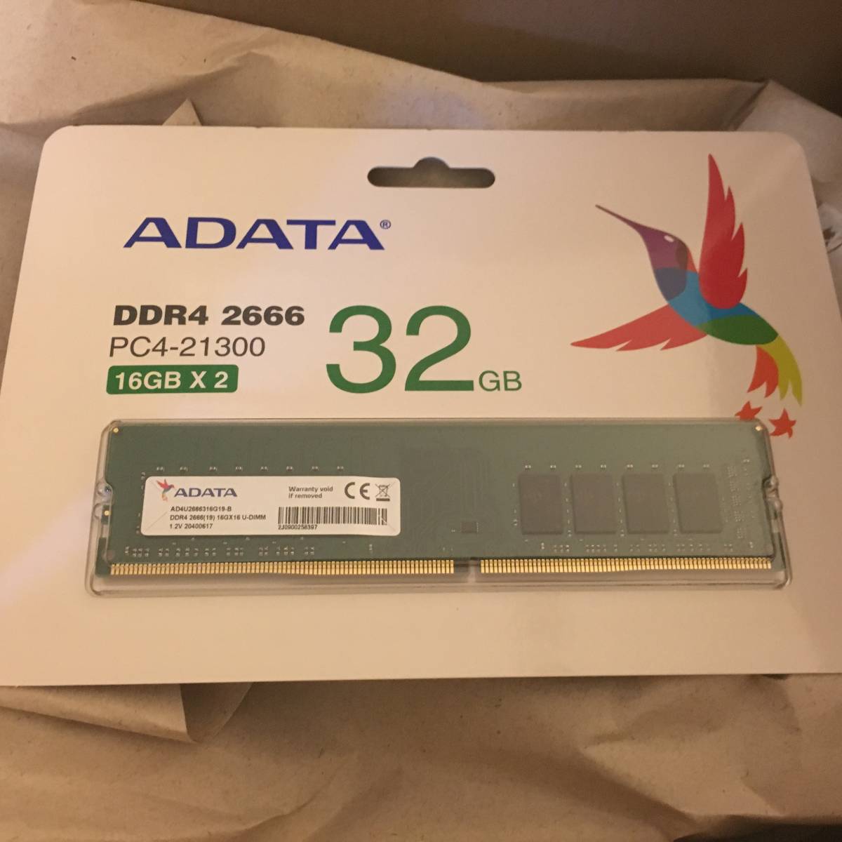 ADATA デスクトップPC用 メモリ DDR4-2666MHz 32GB ×2 ADATA DDR4 PC4 