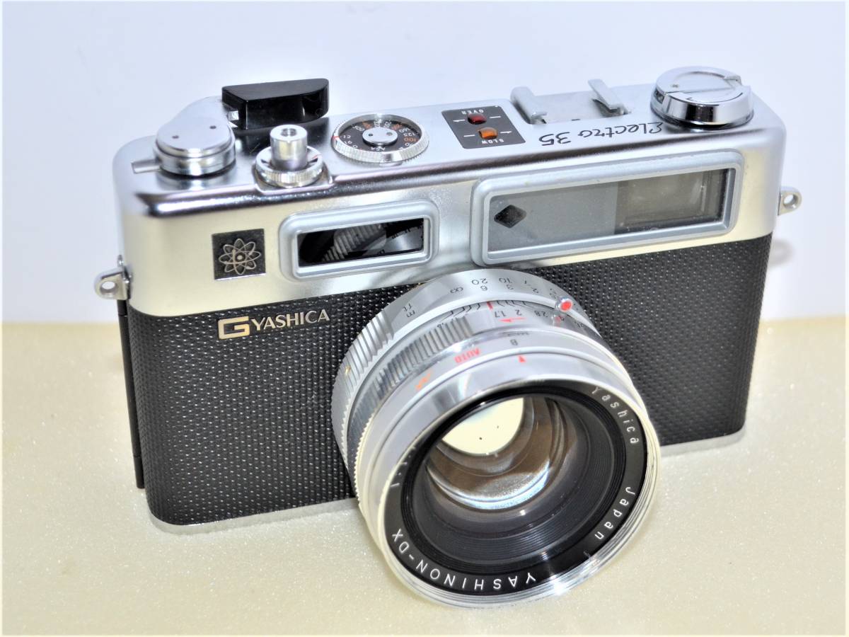 ★完動極上品★ YASHICA ヤシカ ELECTRO 35 ボディ シルバー 銀 ( YASHINON-DX 45m F1.7 )　K441