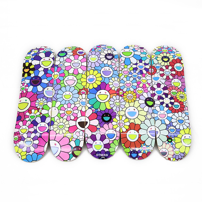 kaikaikiki お花 5連 スケボーデッキ お花5連スケボーデッキ スケート