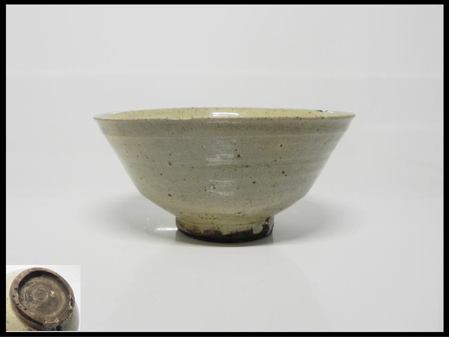 茶碗 古玩色々』 李朝 白磁 小貫入茶碗（初期）