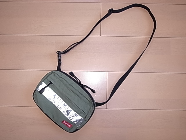 メンズ 14aw Supreme Hi-Vis リフレクター CORDURA Bag 緑