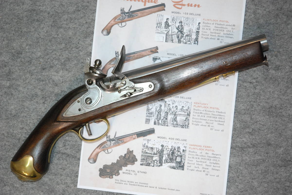 フリントロック ミロク 古式銃 フリントロック式 ケンタッキーピストル