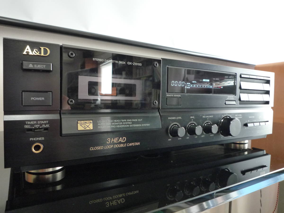 シンプル イズ ベスト！A&D★3 HEAD ステレオカセットデッキ★GX-Z6100★シリコンベルト装着品！_1