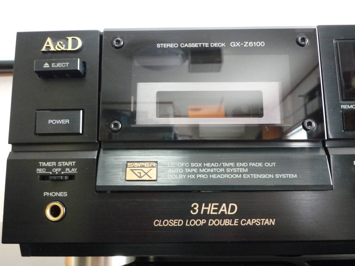 シンプル イズ ベスト！A&D★3 HEAD ステレオカセットデッキ★GX-Z6100★シリコンベルト装着品！_3