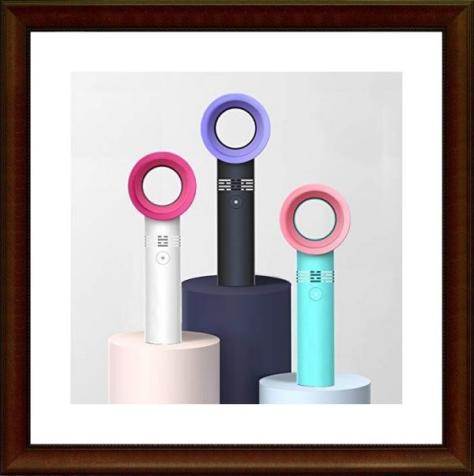 【新品】Oududianzi 扇風機 ミニ扇風機 小型 usb充電 羽根なし 卓上 段階調節 風圧 C18QYOYO8C_1