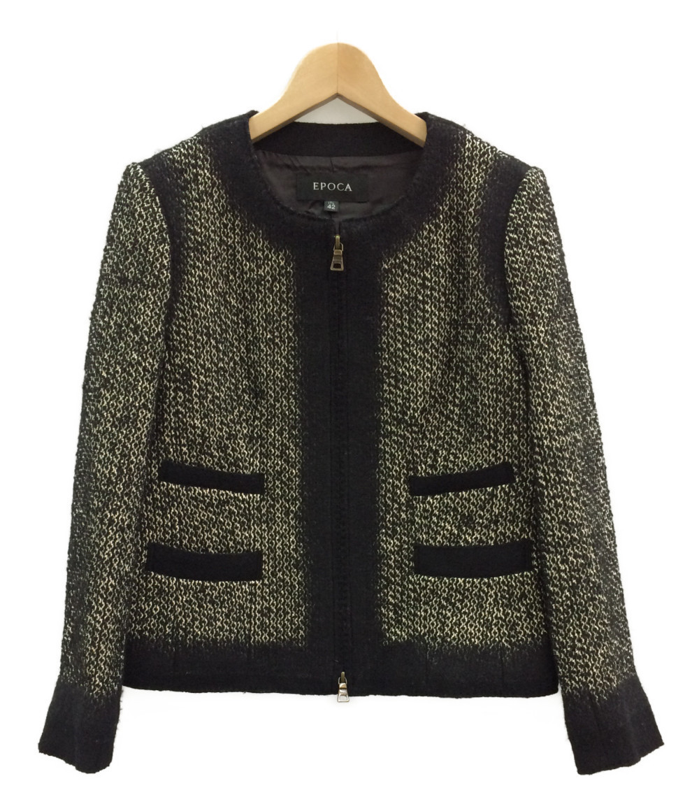 美品 エポカ ツイードジャケット レディース SIZE 42 (M) EPOCA EPOCA 