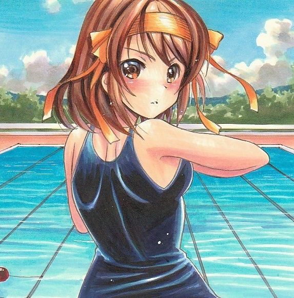 同人手描きイラスト 涼宮ハルヒ 9月のスク水 サイズ 手描きイラスト 売買されたオークション情報 Yahooの商品情報をアーカイブ公開 オークファン Aucfan Com