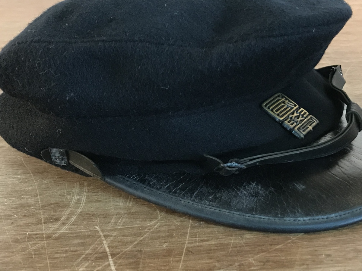  ■送料無料■國學院大學 帽子 学帽 制服 国学院大学 校章 レトロ アンティーク 111g●ジャンク品/V8-33