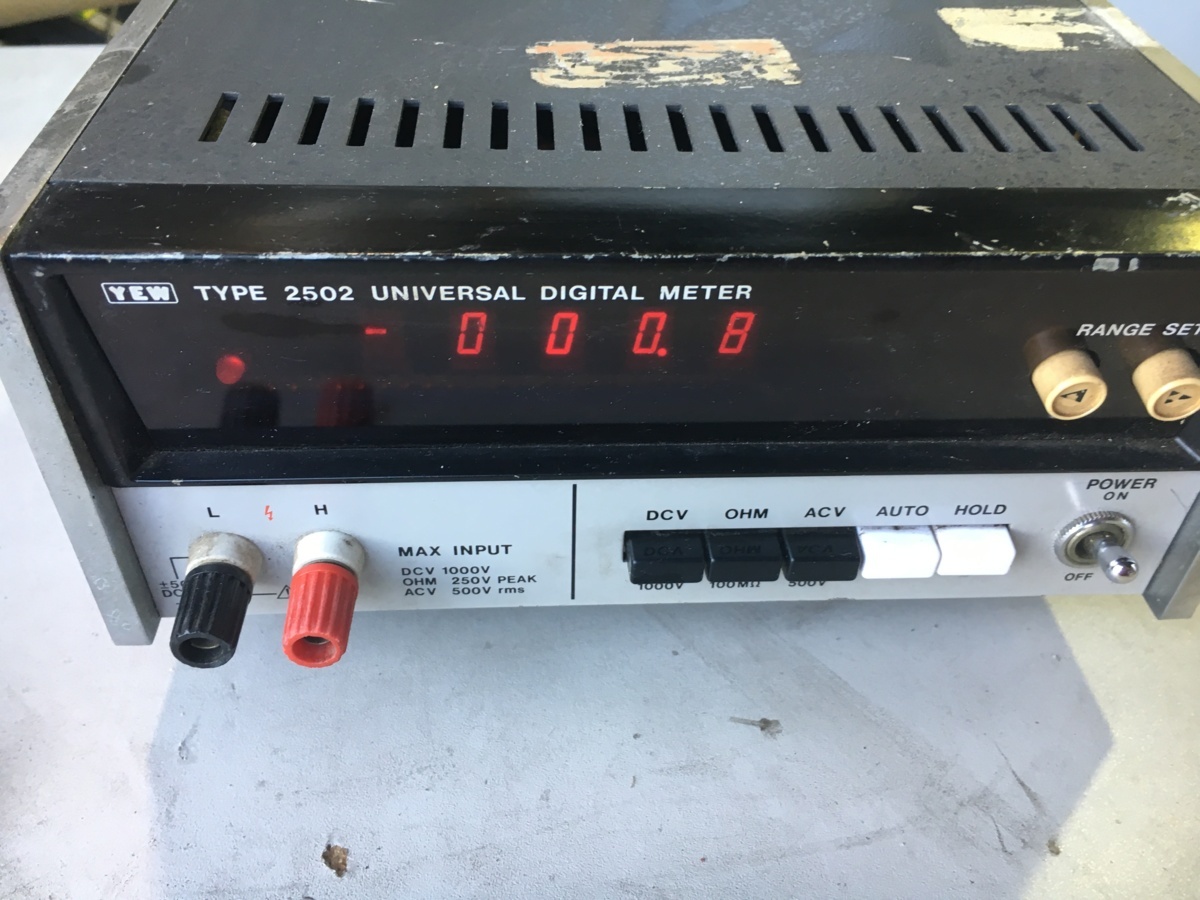 豊富な，限定SALE YEW〔横河電機 TYPE2502 UNIVERSAL DIGITAL METER 通電確認OK(その他)｜売買されたオークション情報、yahooの商品情報をアーカイブ公開 - オークファン その他
