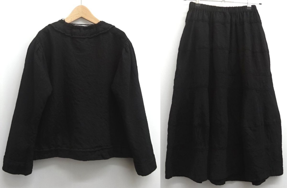 18AW 未使用品 tricot COMME des GARCONS ウール縮絨 セットアップ 