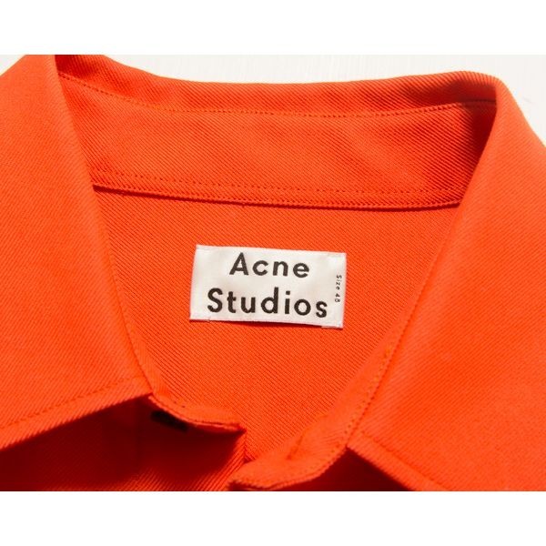 美品 Acne STUDIOS 2019SS ATLENT NEW POLY CO TW シャツ オーバー