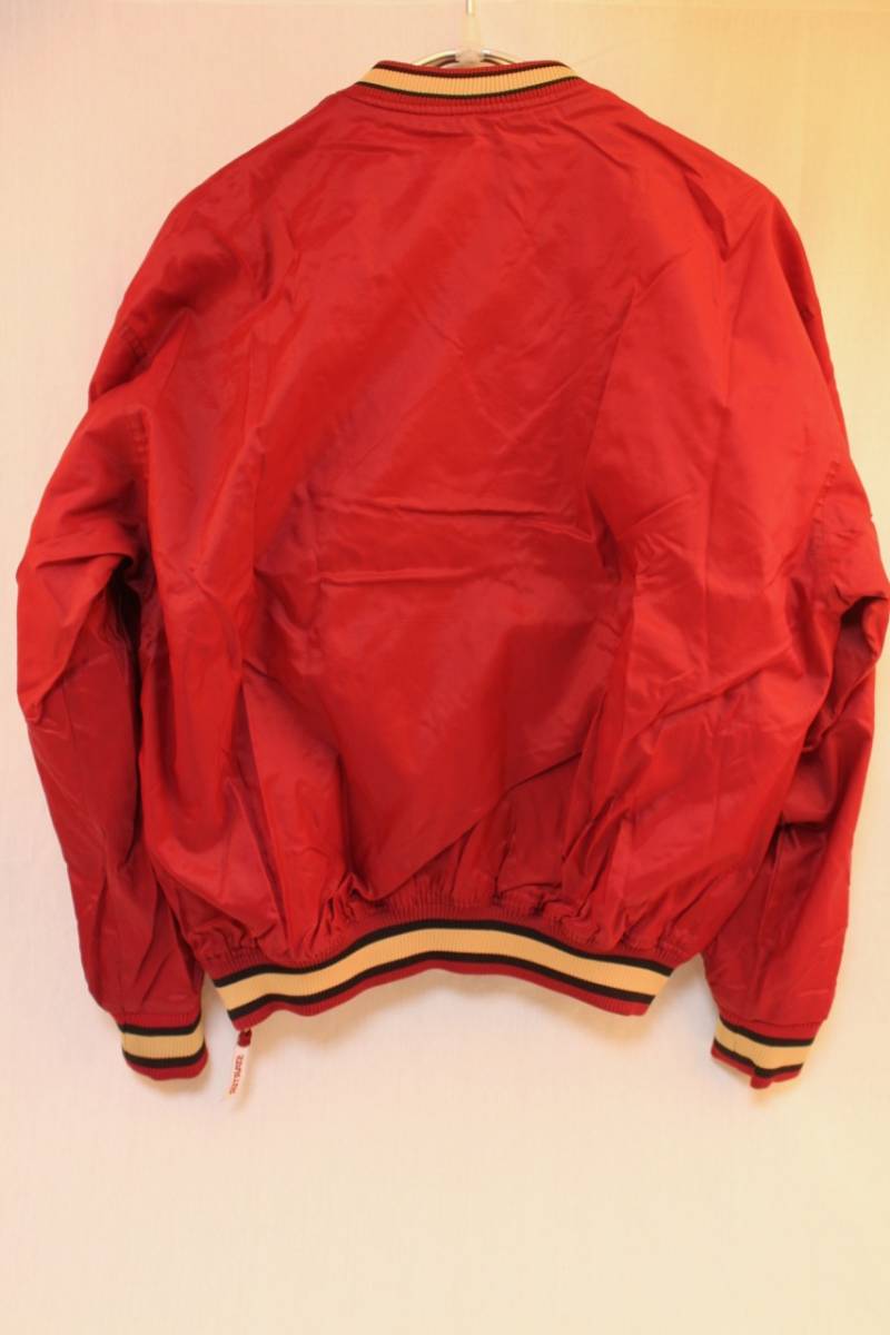 19090046 kaj PRO LINE BY STARTER NFL San Francisco 49ers ナイロンプルオーバー　レッドM [中古] フットボールウエア_4