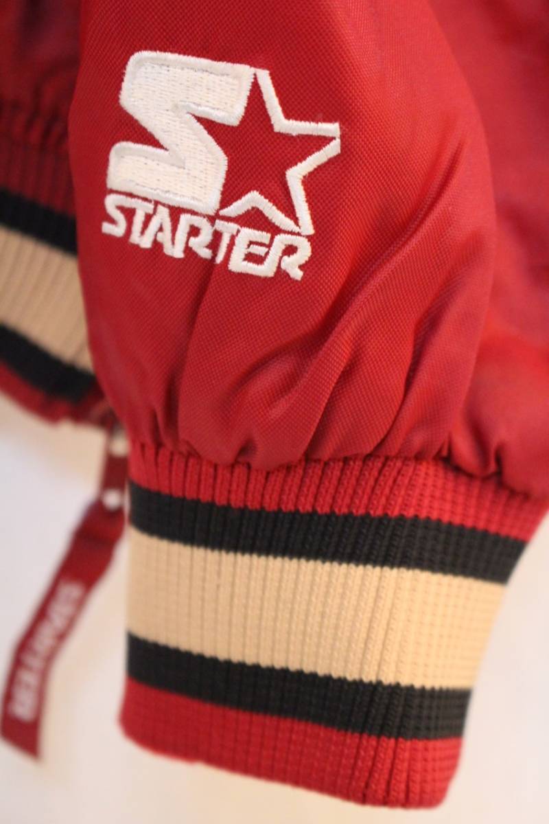 19090046 kaj PRO LINE BY STARTER NFL San Francisco 49ers ナイロンプルオーバー　レッドM [中古] フットボールウエア_5