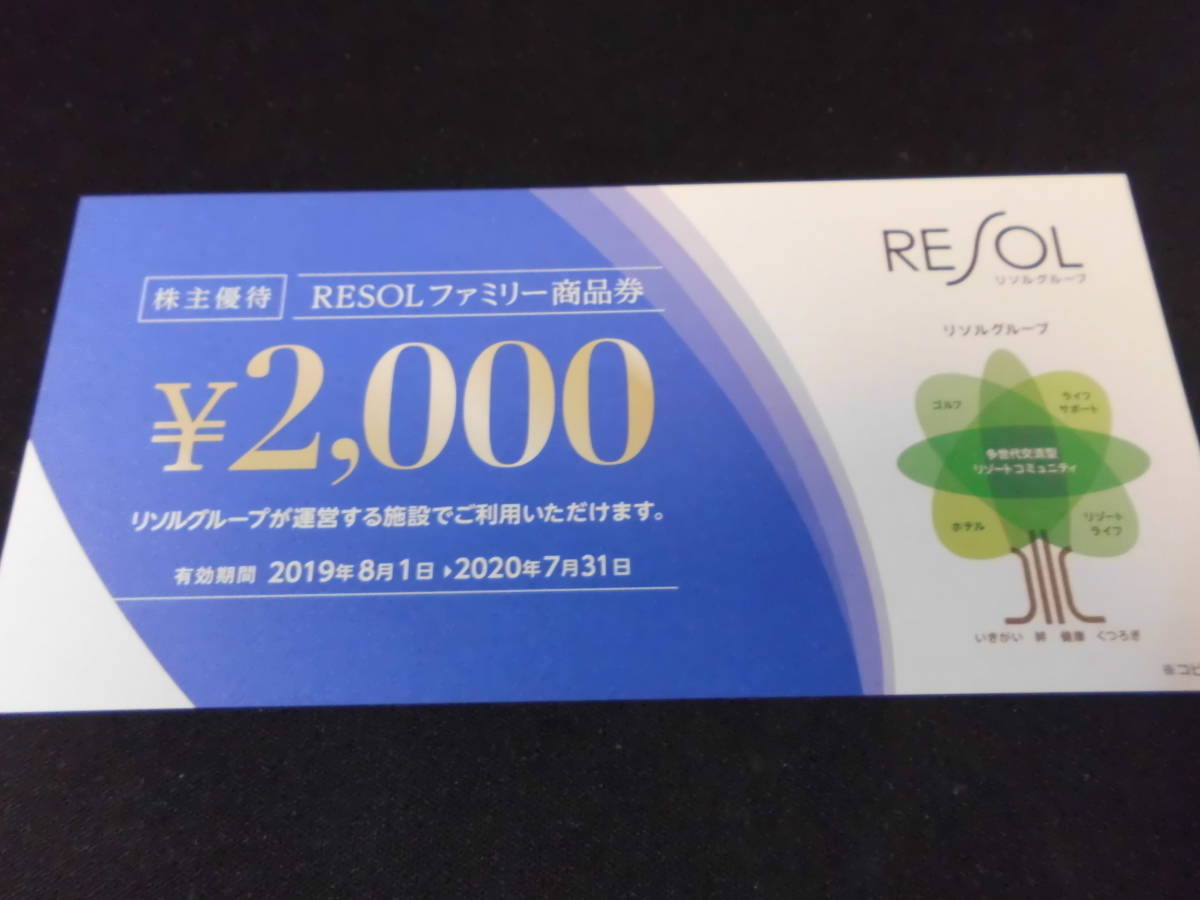歓迎 リソル 株主優待券 ファミリー商品券 20000円分 2020 7 31ま(施設利用券)｜売買されたオークション情報、yahooの商品 ...