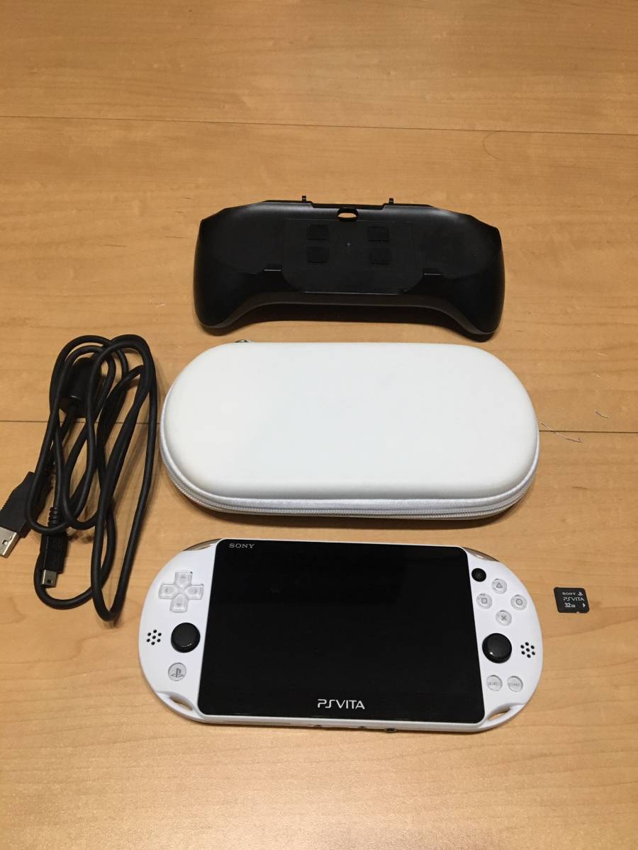 即決■PSP VITA CHP-2000 WIFIモデル完動品 32GBメモリーカード ケース、グリップ付き_1