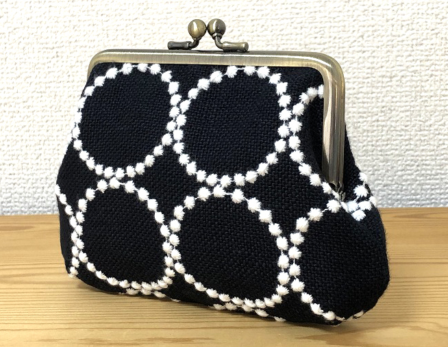 1240 ミナペルホネン tambourine ジョーゼット 親子がま口長財布 ミナペルホネン ハンドメイド 親子がま口財布 tambourine 1240 ミナ
