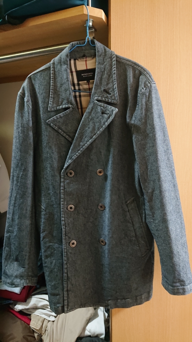 バーバリーブラックレーベル 美品 ノバチェック 希少L!! G LABEL（G 