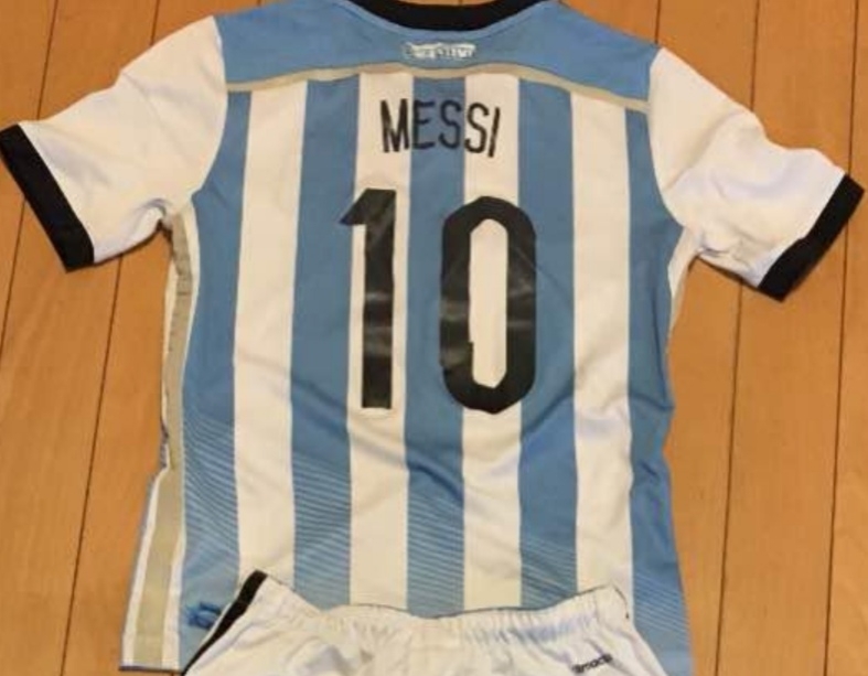 アディダス adidas アルゼンすチン ジュニア ユニフォーム ホーム アウェイ 150 2枚セット セット メッシ 