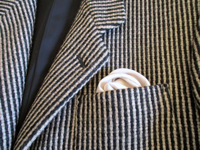 未使用　GRASS　MENS　JUN　SAITO　日本製　毛100％　オシャレ　ツィードジャケット　M