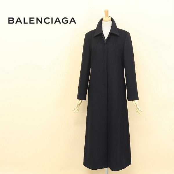 ◇BALENCIAGA/バレンシアガ カシミヤ100％ ステンカラー ロングコート