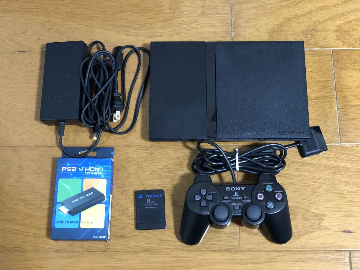 SCPH-70000 本体 PS2 薄型 動作品 1000円～O薄型 ブラック 純正 