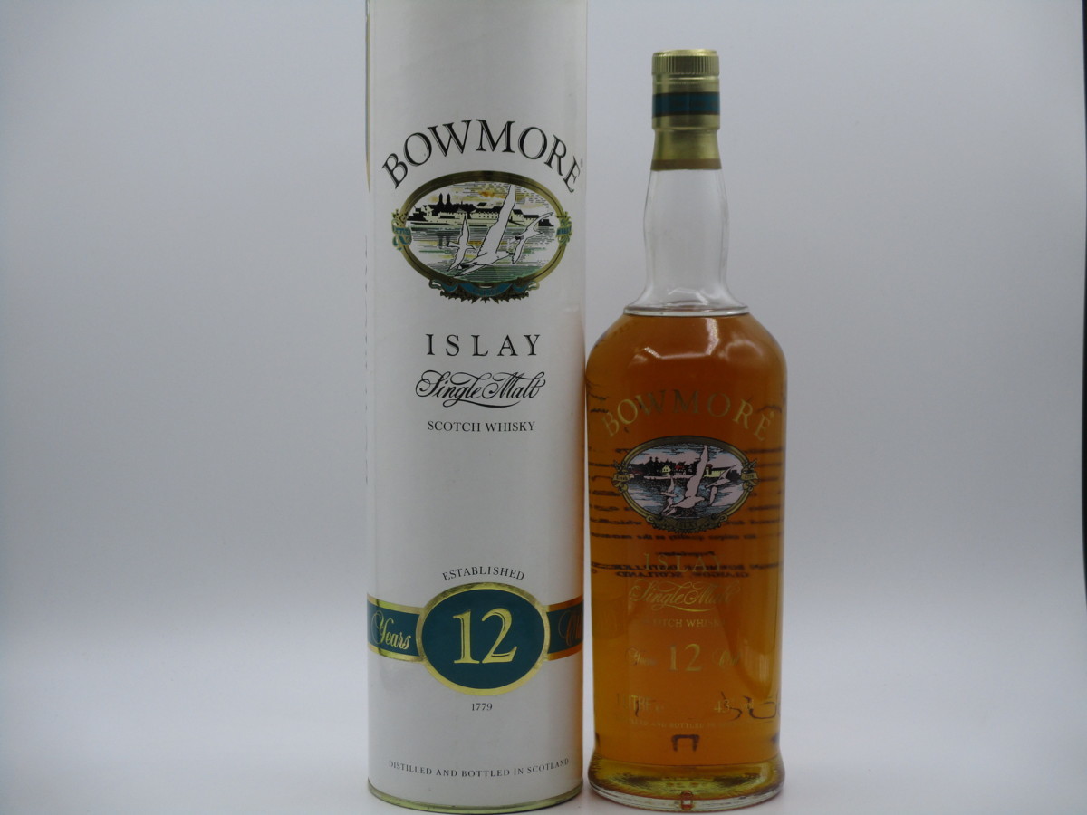 BOWMORE ボウモア 12年 カモメ シルクプリント アイラ シングルモルト