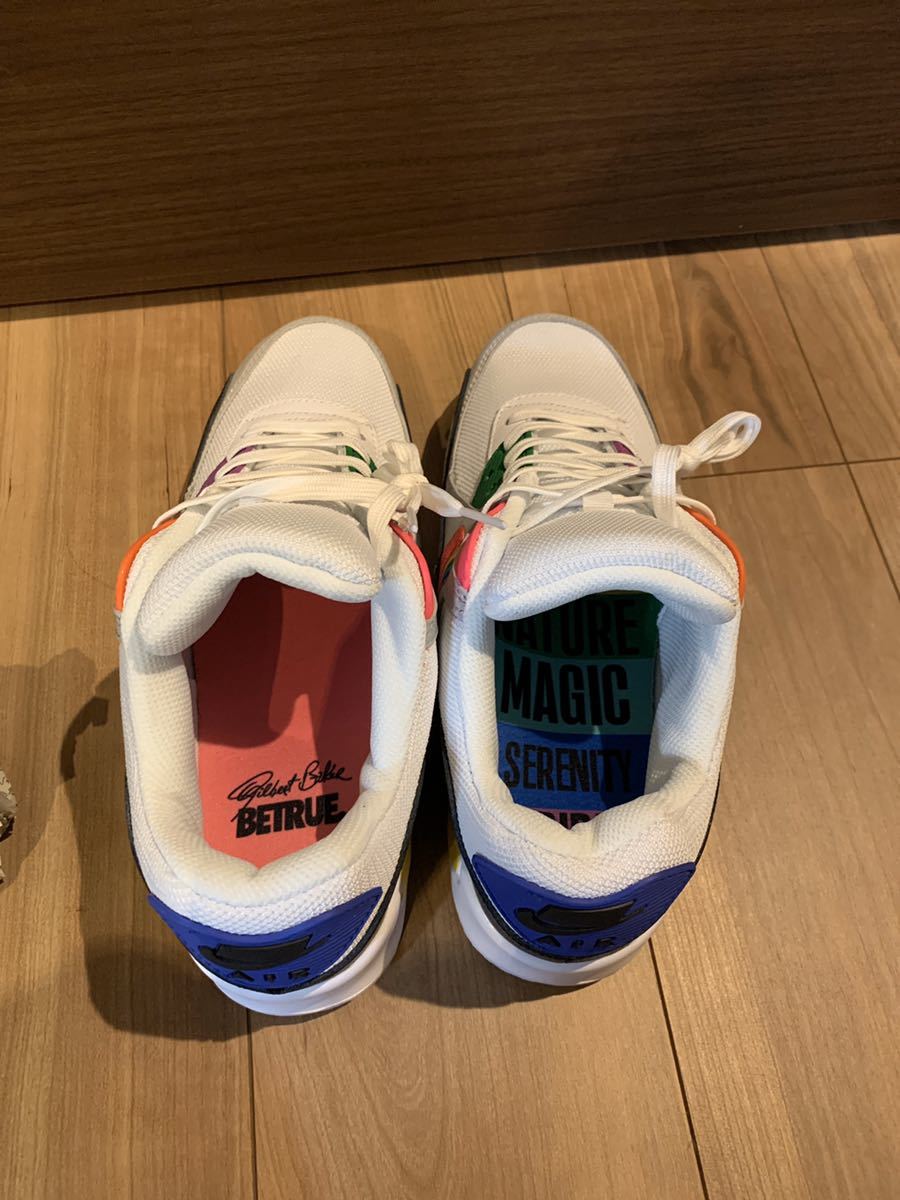 NIKE AIR MAX 90 BETRUE WHITE/MULTI-COLOR-BLACK-WOLF GREY 19SU-S