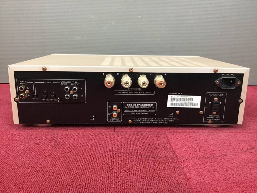 marantz SM6100/F1N パワーアンプ◇現状品