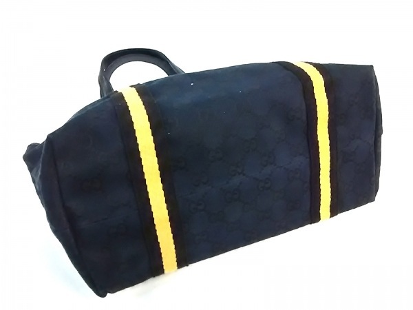 グッチ GUCCI トートバッグ 137396 GG柄 ジャガード×レザー 黒